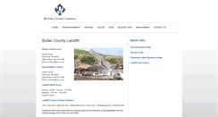 Desktop Screenshot of butlercountylandfill.com